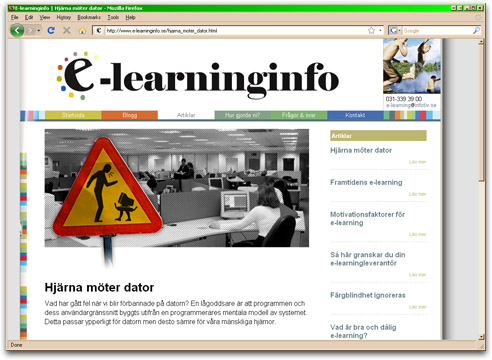 open www.e-learninginfo.se