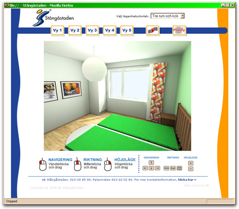 open copy of Stångåstaden webpage
