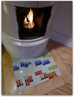 mosaic inspired by a current karaeoke game